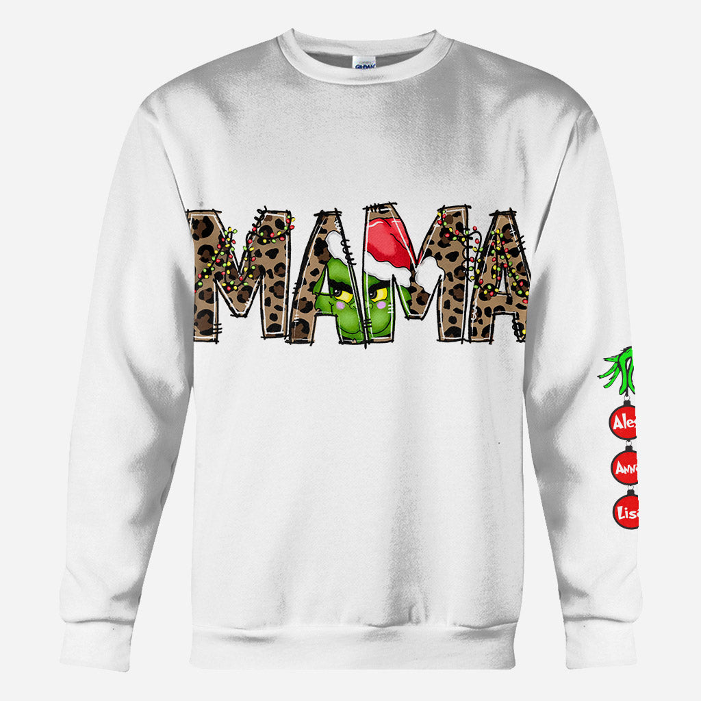 Personalized Christmas Hoodie For Mom - Personalized Stole Christmas All Over Shirt