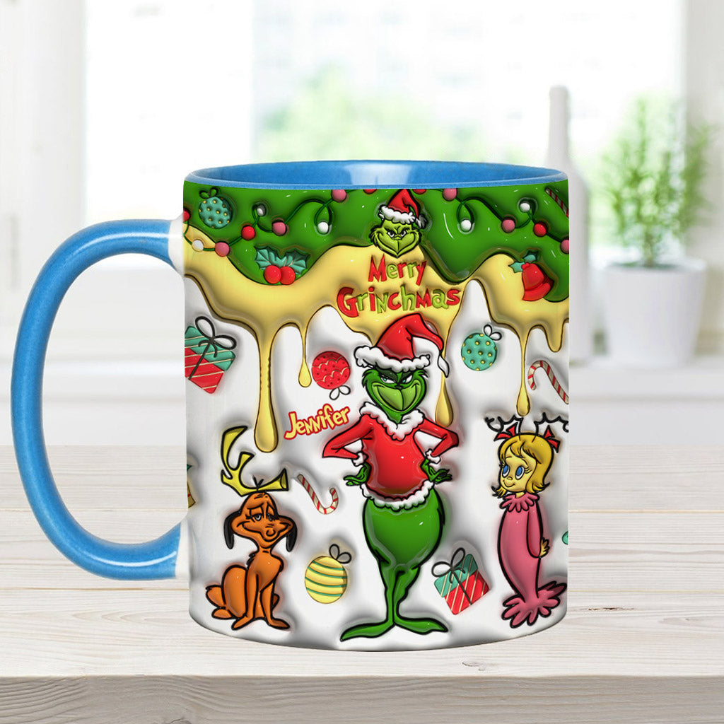 Fröhliche Grinchmas - Personalisierter Stola-Weihnachtsbecher