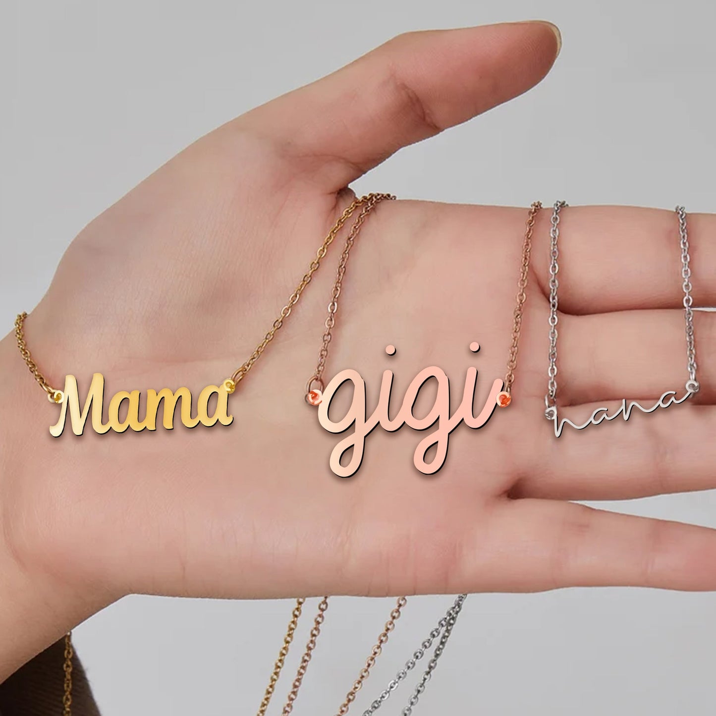 Collier personnalisé avec le nom de grand-mère - Arrière-grand-mère