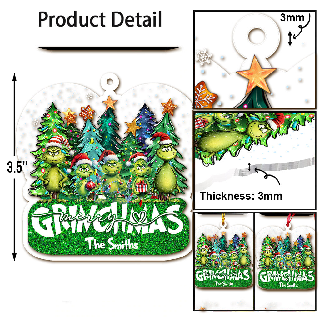 Fröhliche Grinchmas – Personalisierte Stola als Weihnachtsschmuck