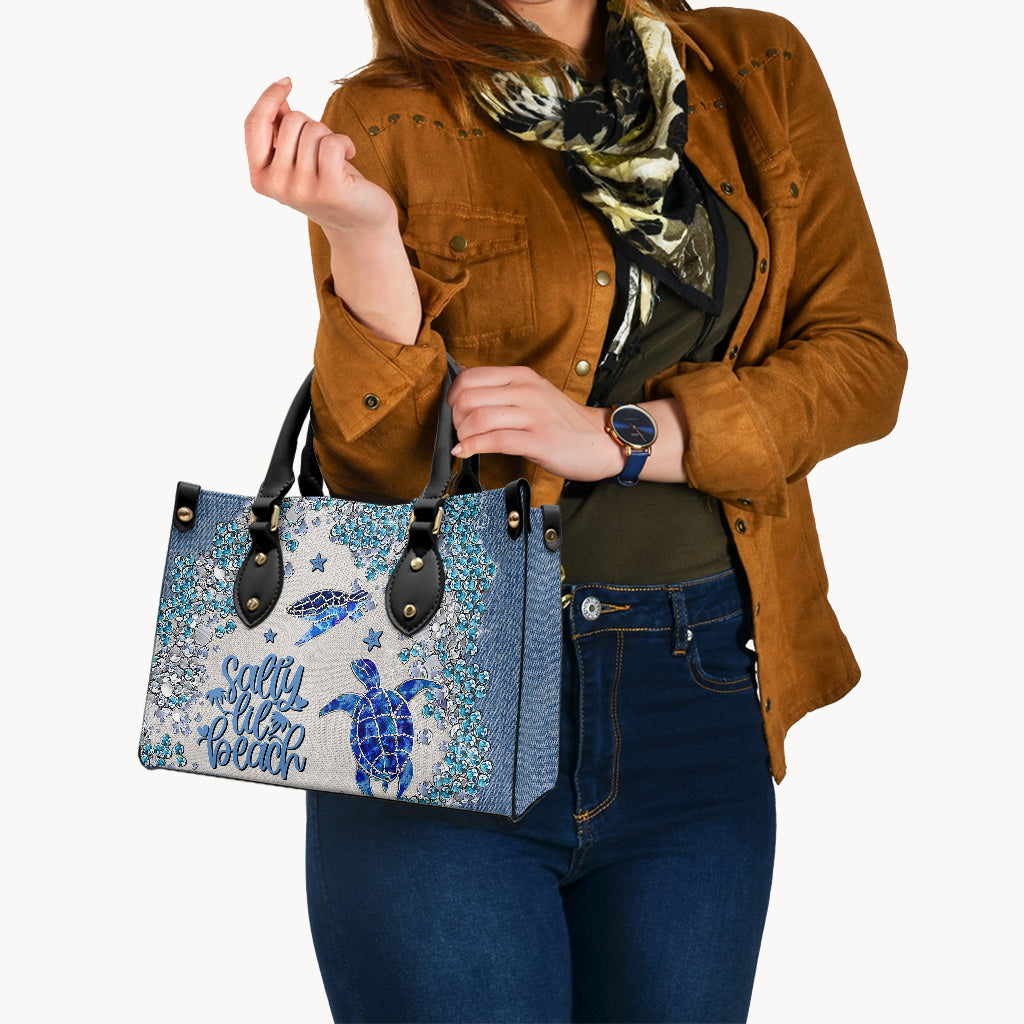 Turtle Bling – Personalisierte Handtasche aus Schildkrötenleder