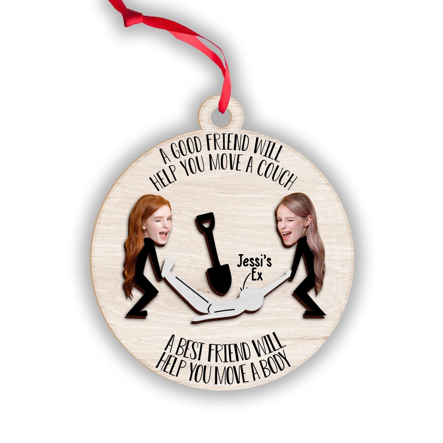 Move The Body - Personalized Bestie 2 Layered Piece Ornament