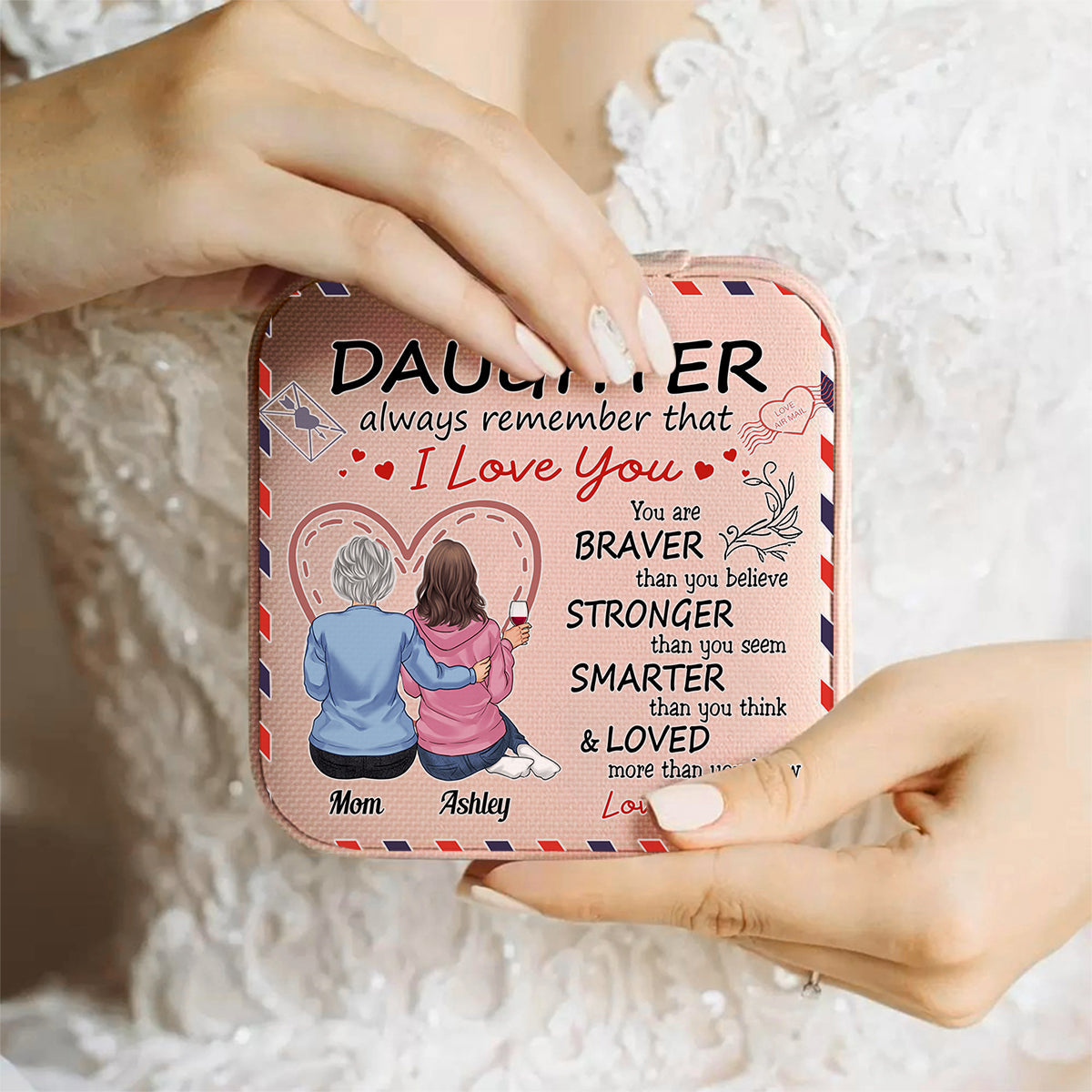 Für meine Tochter – Personalisierte Schmuckschatulle für Mütter