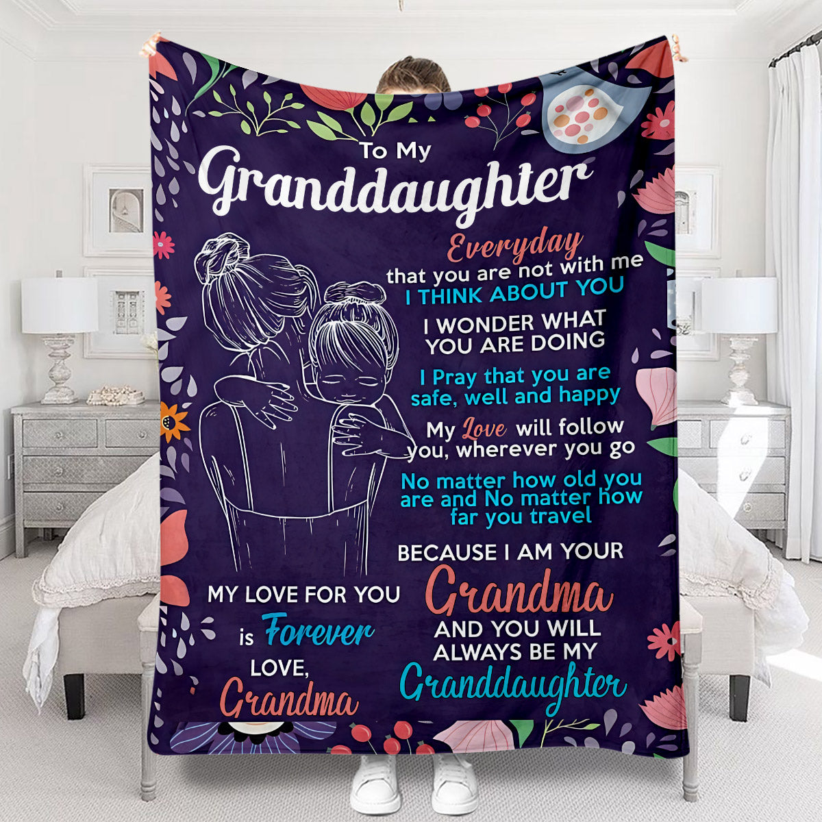 You Will Always Be My Granddaughter - Personalized Grandma Blanket