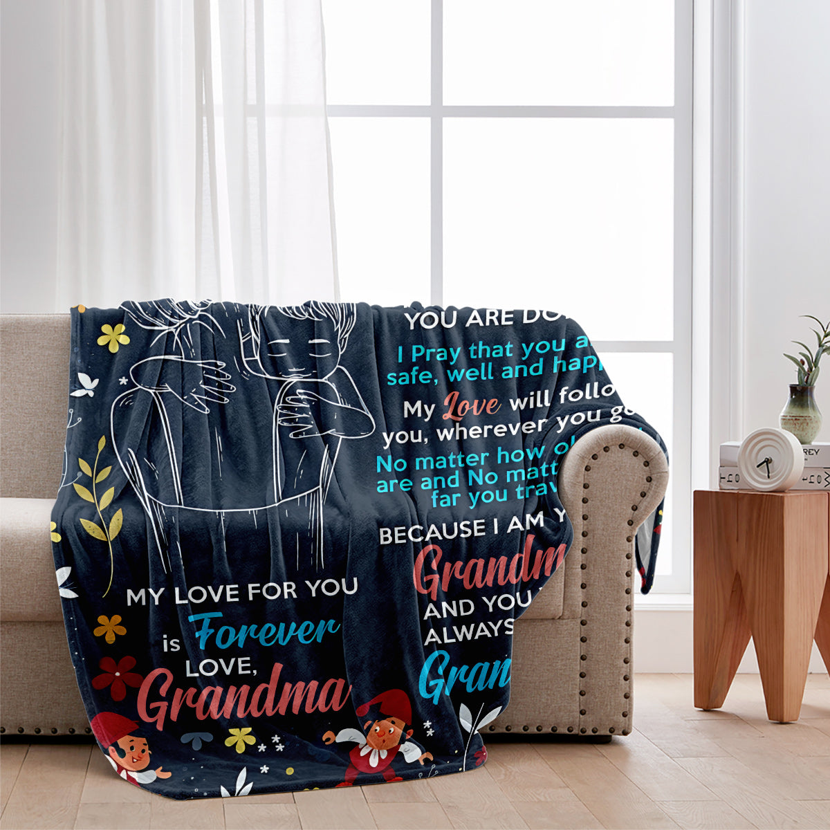 Tu seras toujours mon petit-fils - Couverture personnalisée pour grand-mère