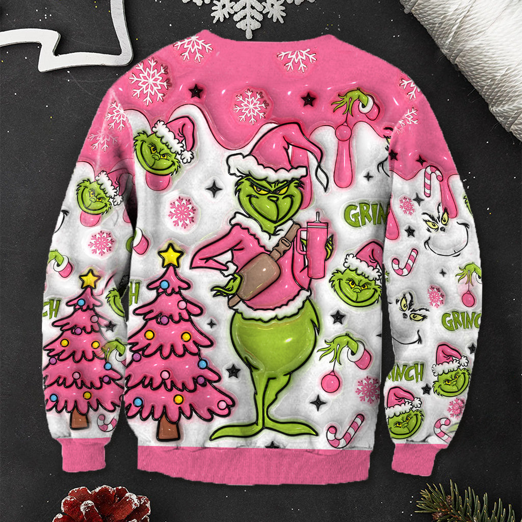Merry Grinchmas - Personalized Stole Christmas Ugly Sweater