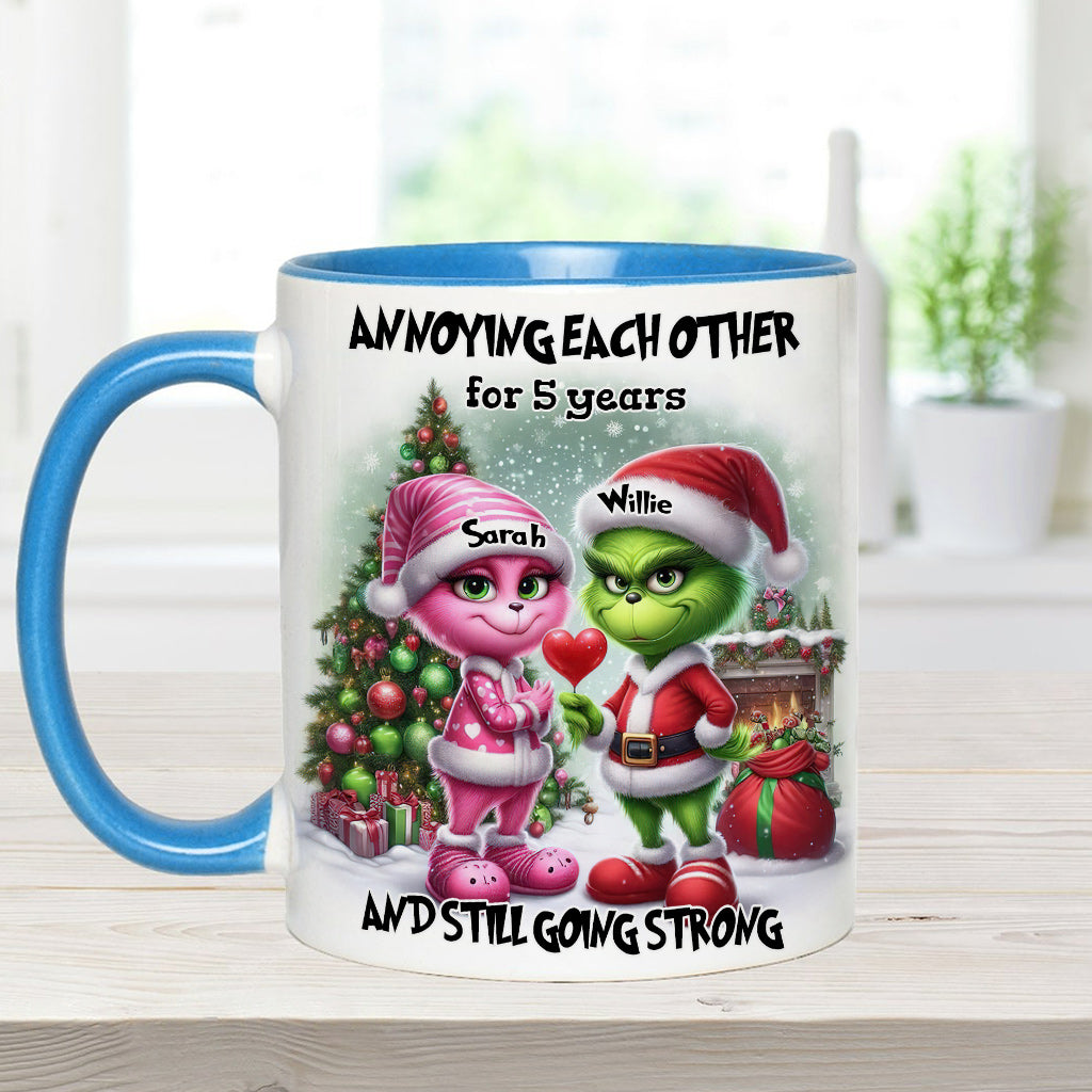 Sich gegenseitig nerven - Personalisierter Stola-Weihnachtsbecher