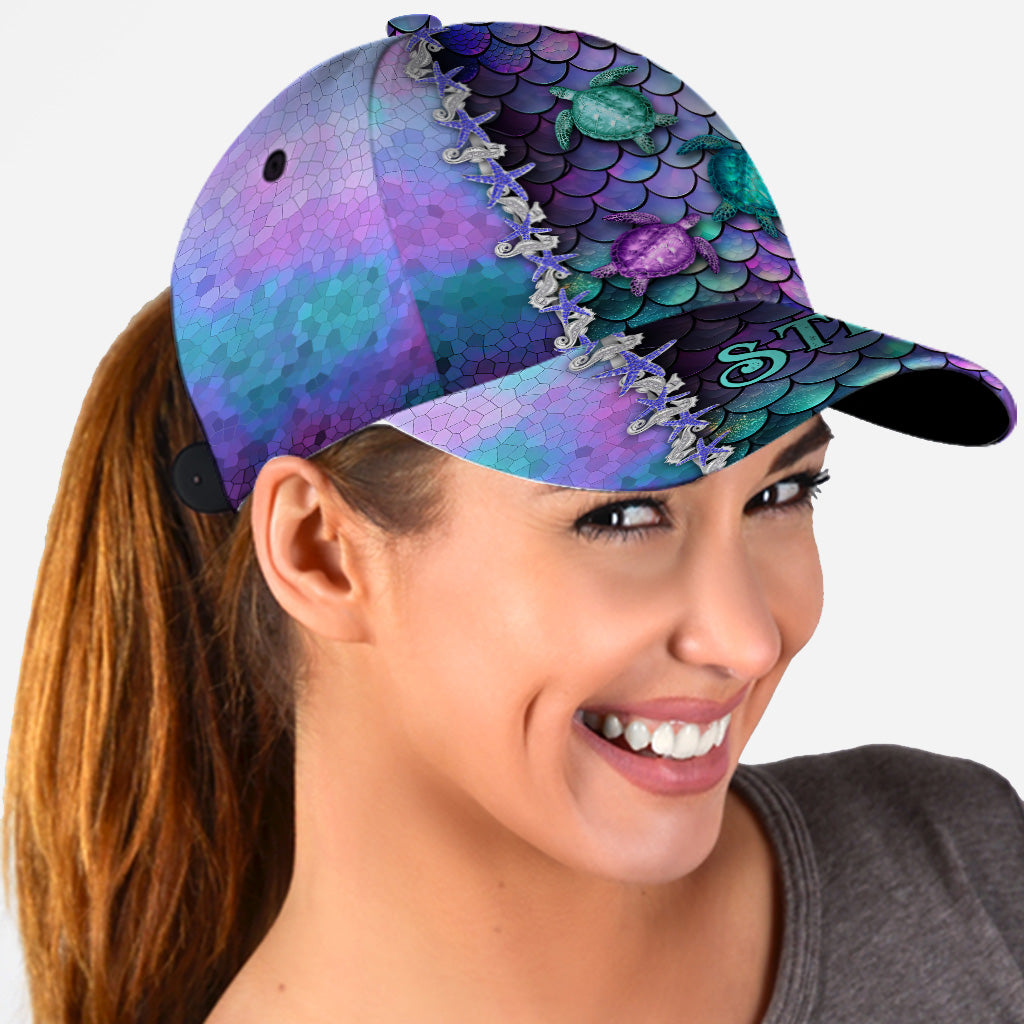 Legende des blauen Ozeans – Personalisierte Turtle Classic Kappe