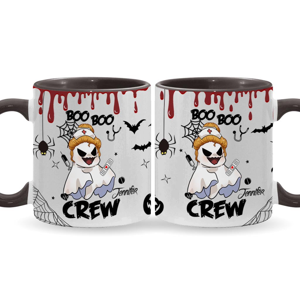 Boo Boo Crew – Personalisierte Tasse mit Krankenschwester-Motiv
