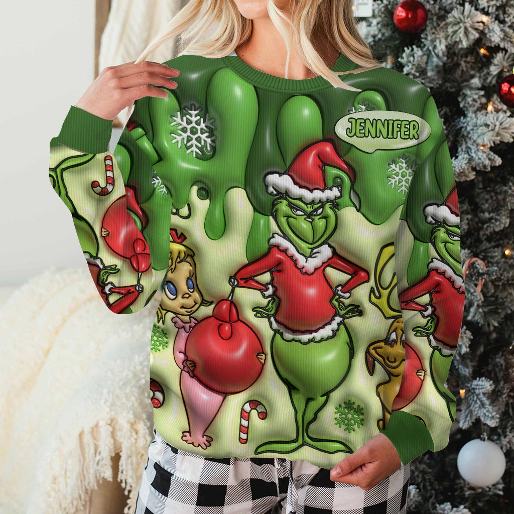 Frohe Weihnachten – Personalisierte Stola, hässlicher Weihnachtspullover