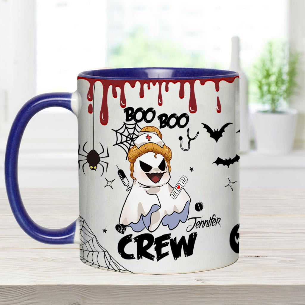 Boo Boo Crew – Personalisierte Tasse mit Krankenschwester-Motiv