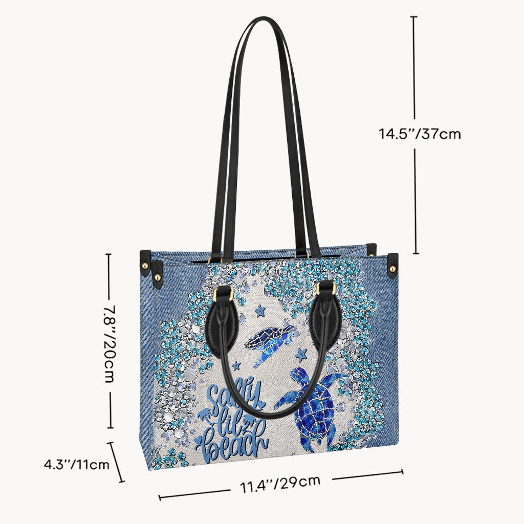 Turtle Bling – Personalisierte Handtasche aus Schildkrötenleder