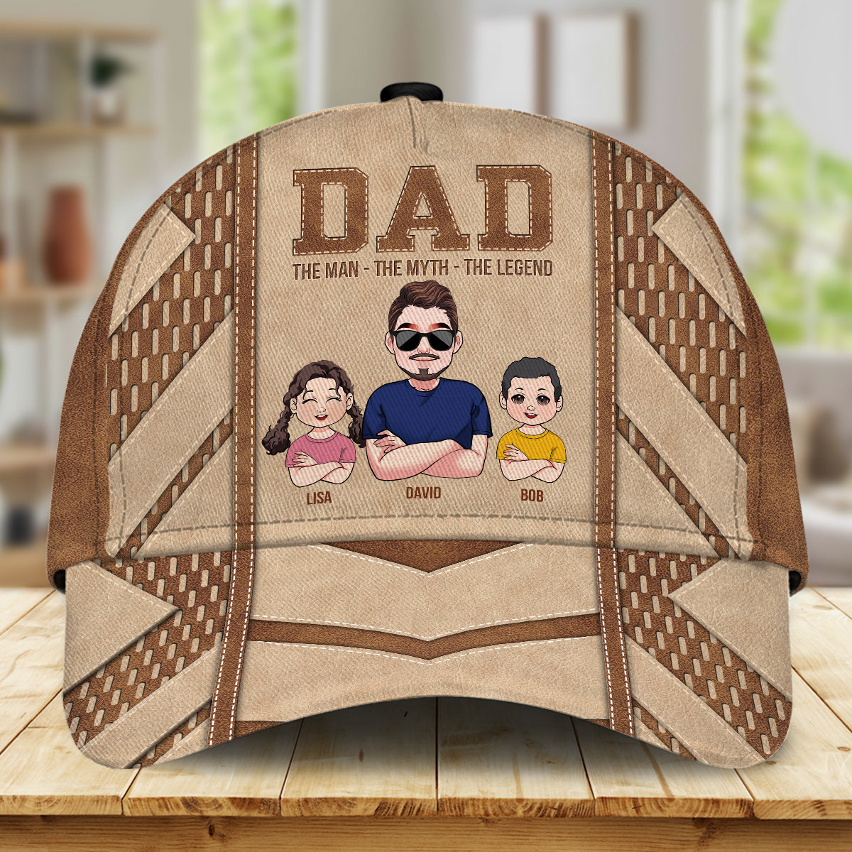 Papa, l'homme, le mythe, la légende - Casquette classique personnalisée pour père
