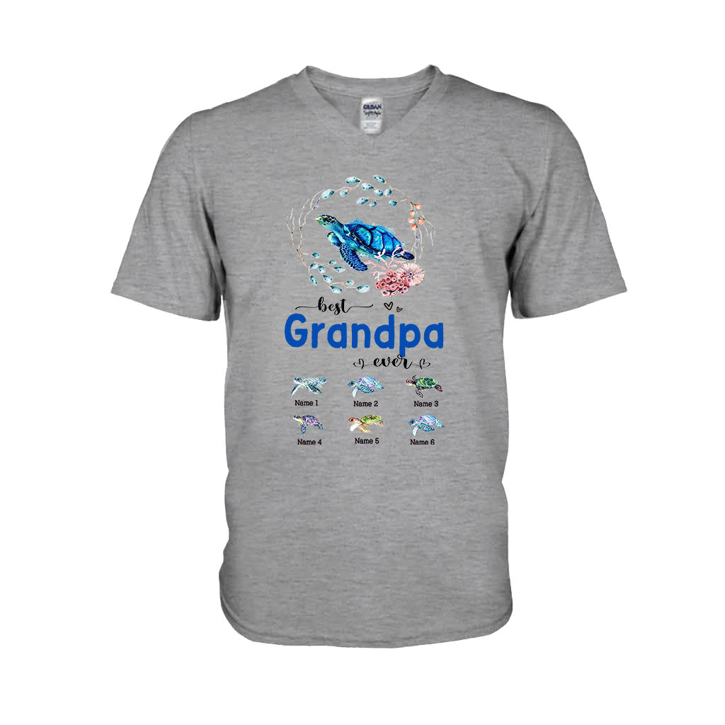 Meilleure mamie du monde - Cadeau tortue pour grand-mère, grand-père, maman, papa, oncle, tante - T-shirt et sweat à capuche personnalisés