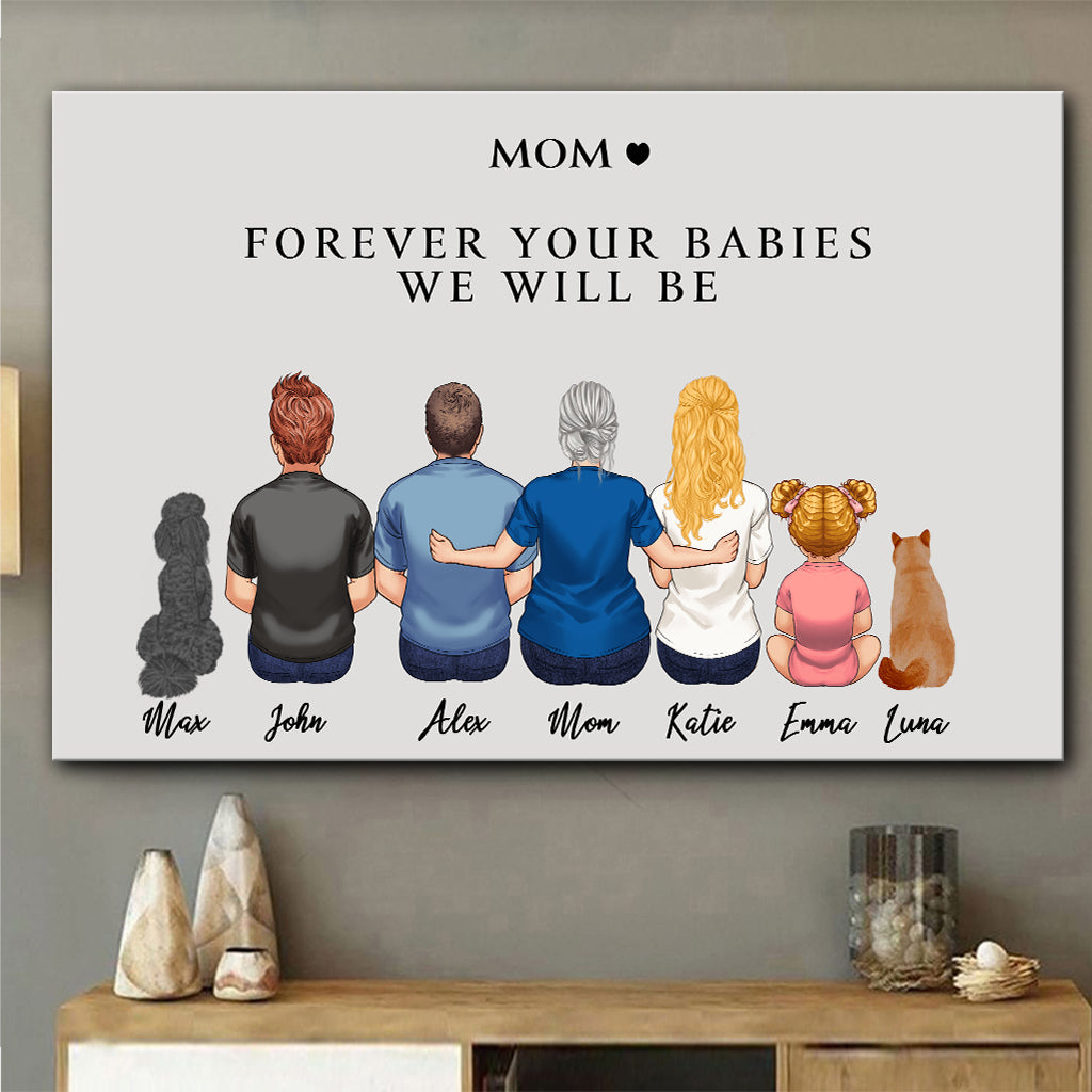 Für immer dein Baby – Personalisierte Leinwand und Poster für Mütter