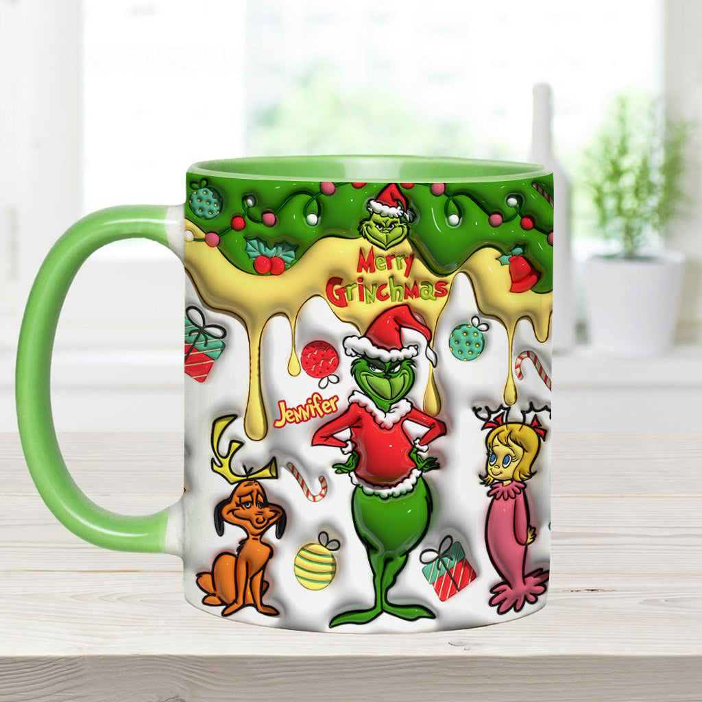 Fröhliche Grinchmas - Personalisierter Stola-Weihnachtsbecher