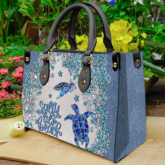 Turtle Bling – Personalisierte Handtasche aus Schildkrötenleder