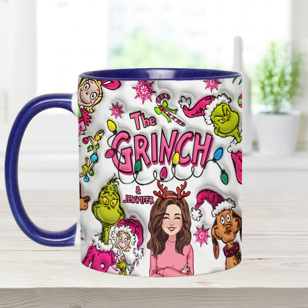 The Grinch & Me - Personalized Stole Christmas Accent Mug