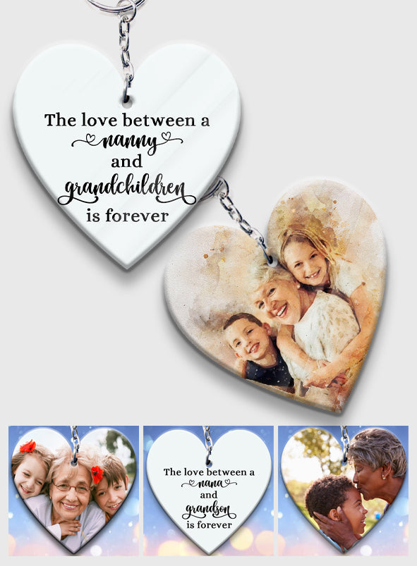 Amour éternel - Porte-clés personnalisé pour grand-mère