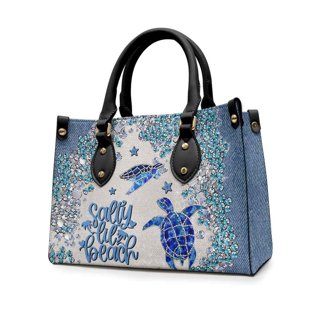 Turtle Bling – Personalisierte Handtasche aus Schildkrötenleder