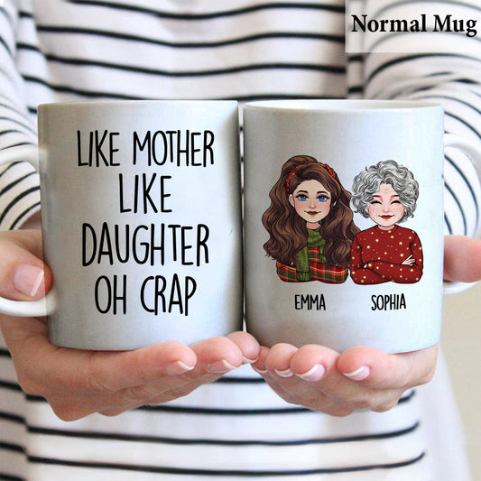 Wie die Mutter, so die Tochter – Personalisierte Muttertasse