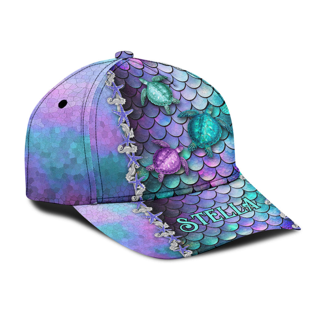Legende des blauen Ozeans – Personalisierte Turtle Classic Kappe