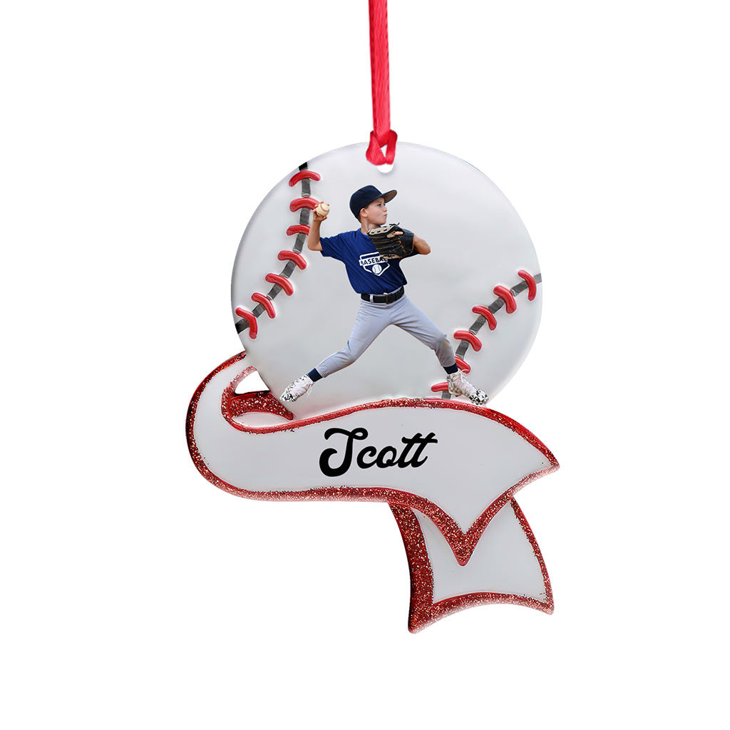 Baseball Lover - Personalized Baseball Ornament