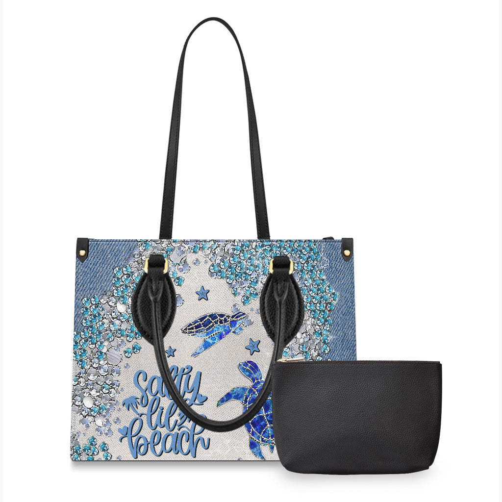 Turtle Bling – Personalisierte Handtasche aus Schildkrötenleder