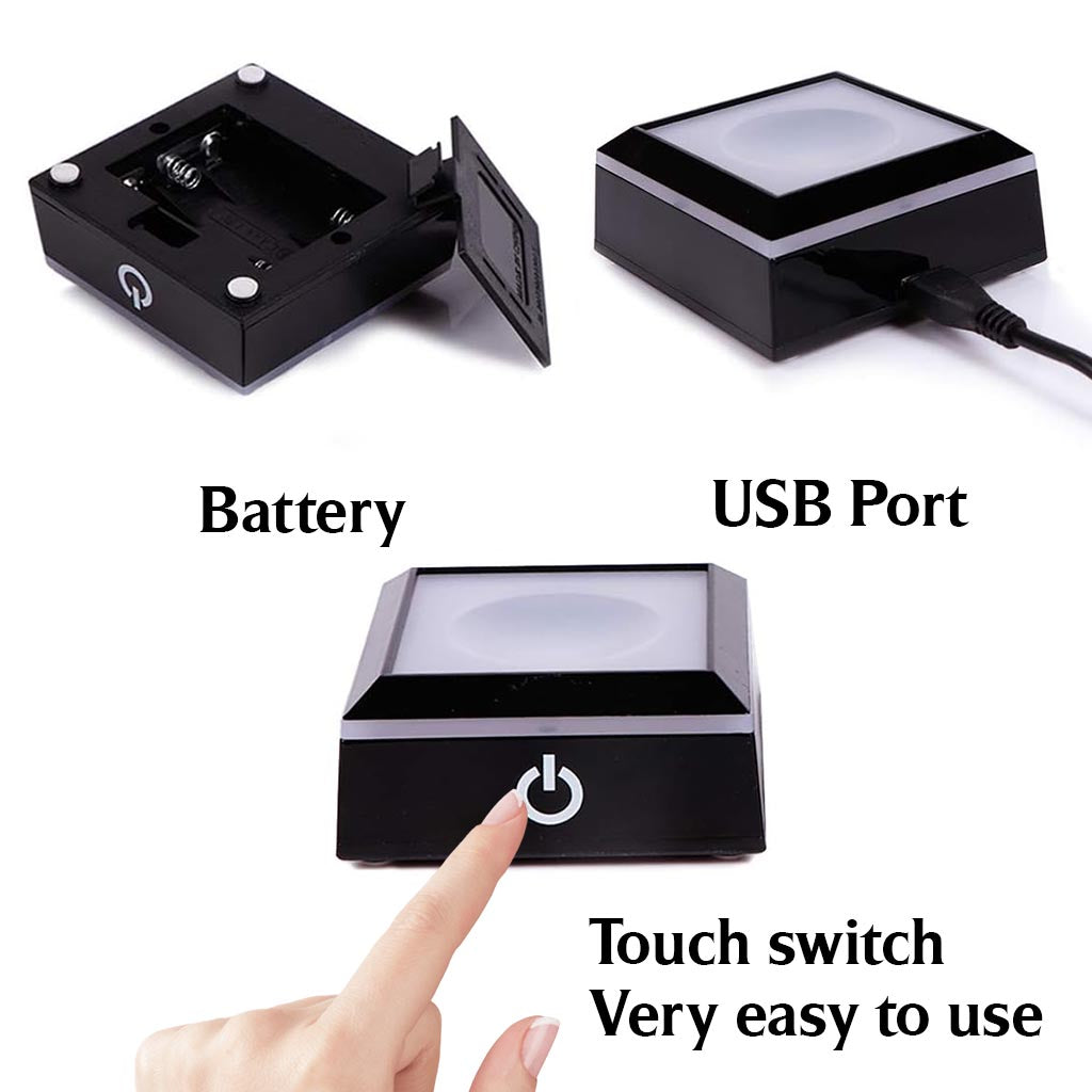 Heureuse d'être appelée grand-mère - Cadeau pour grand-mère - Lampe en cristal 3D en forme de cœur avec gravure laser personnalisée