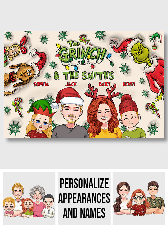 Frohe Weihnachten – Personalisierte Fußmatte mit Stola-Motiv