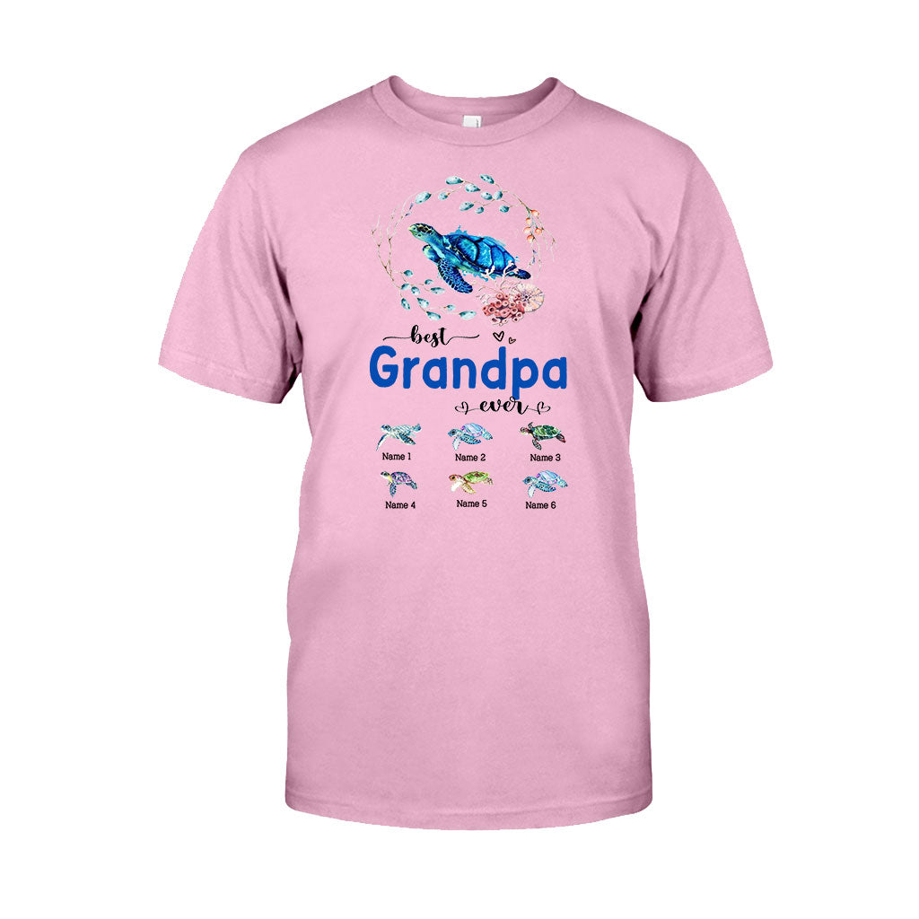Meilleure mamie du monde - Cadeau tortue pour grand-mère, grand-père, maman, papa, oncle, tante - T-shirt et sweat à capuche personnalisés
