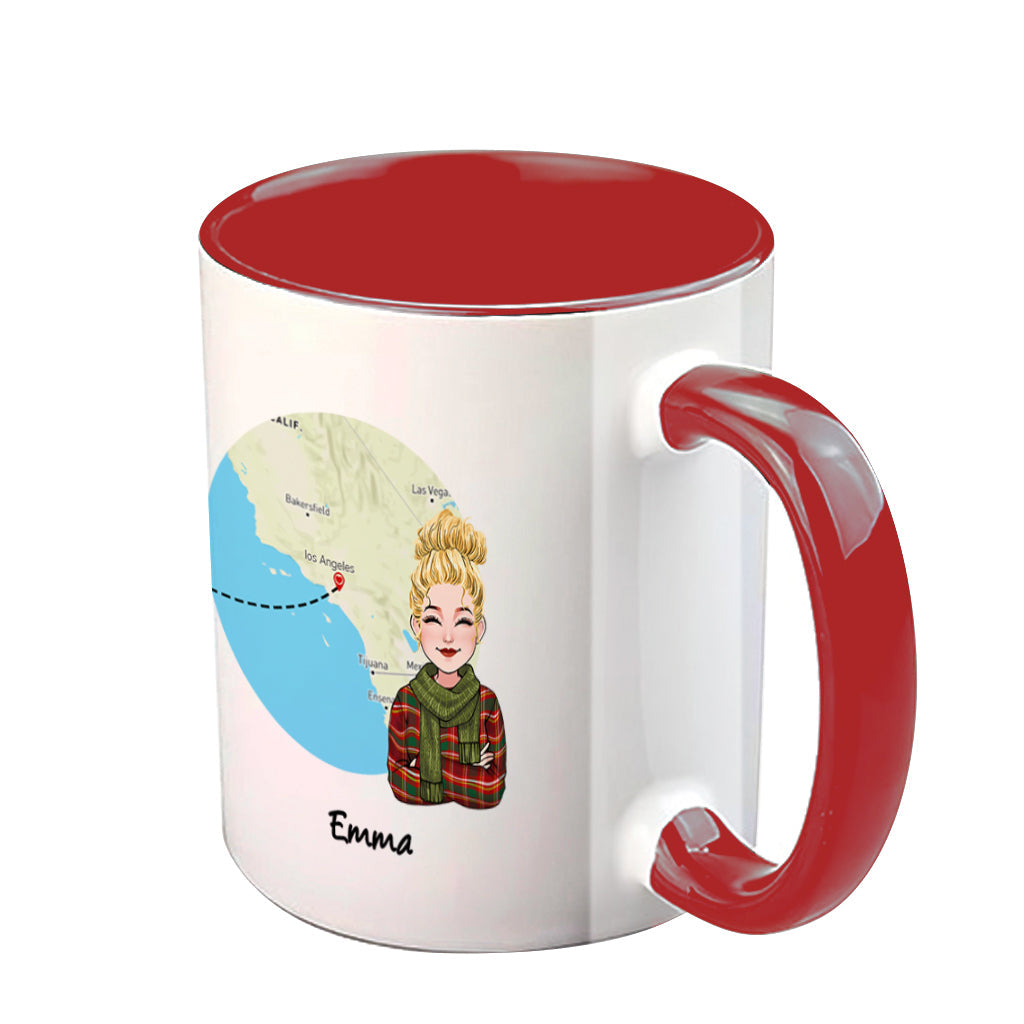 Mug personnalisé « J'aimerais que tu sois ma voisine » -