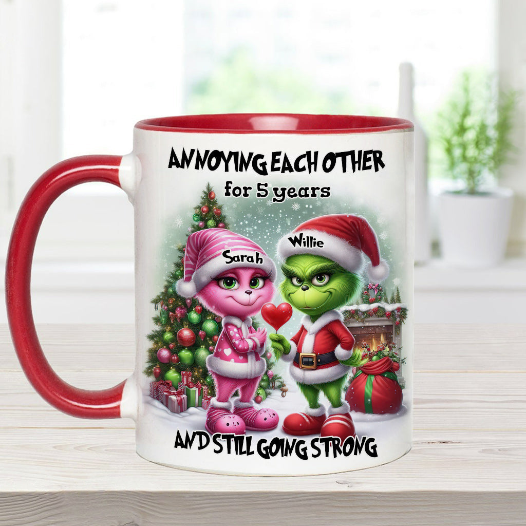 Sich gegenseitig nerven - Personalisierter Stola-Weihnachtsbecher