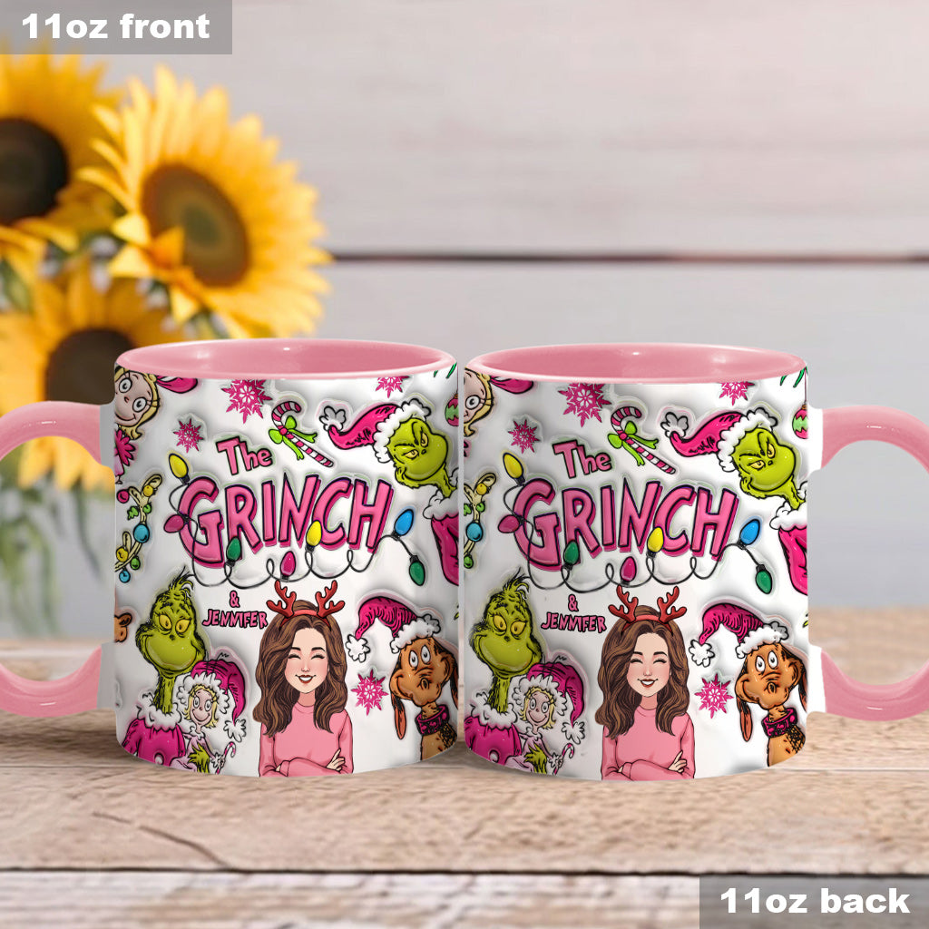 The Grinch & Me - Personalized Stole Christmas Accent Mug