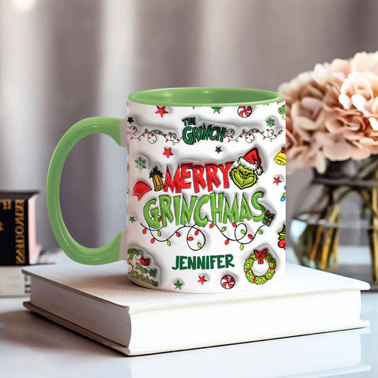Je suis réservé(e) - Mug de Noël personnalisé avec étole