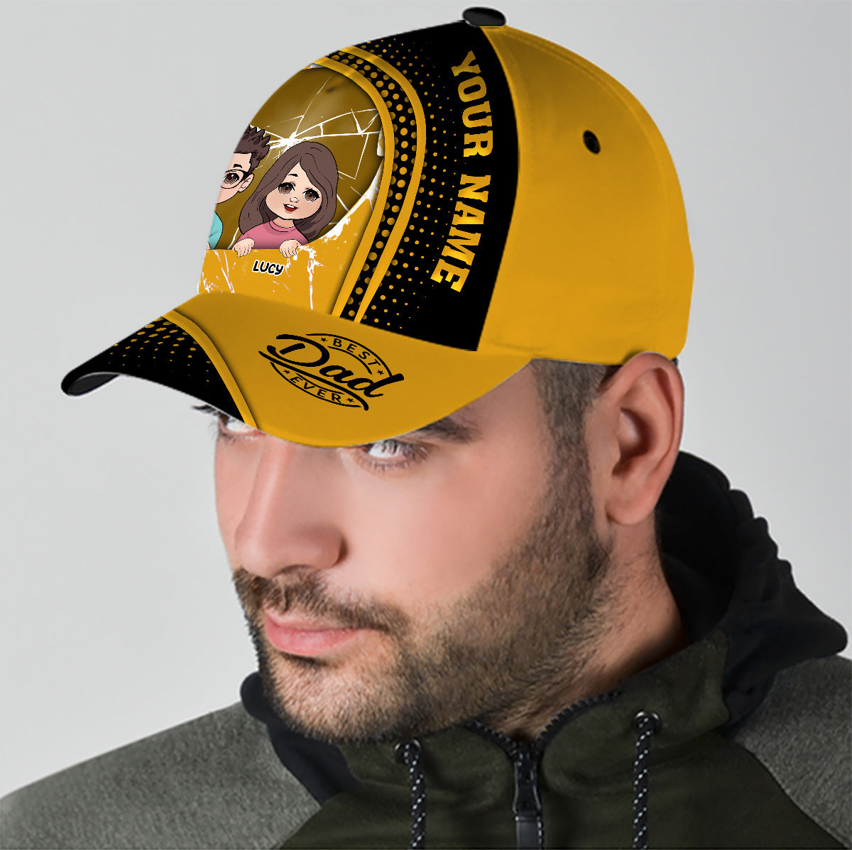 Bester Papa aller Zeiten – Personalisierte klassische Vaterkappe