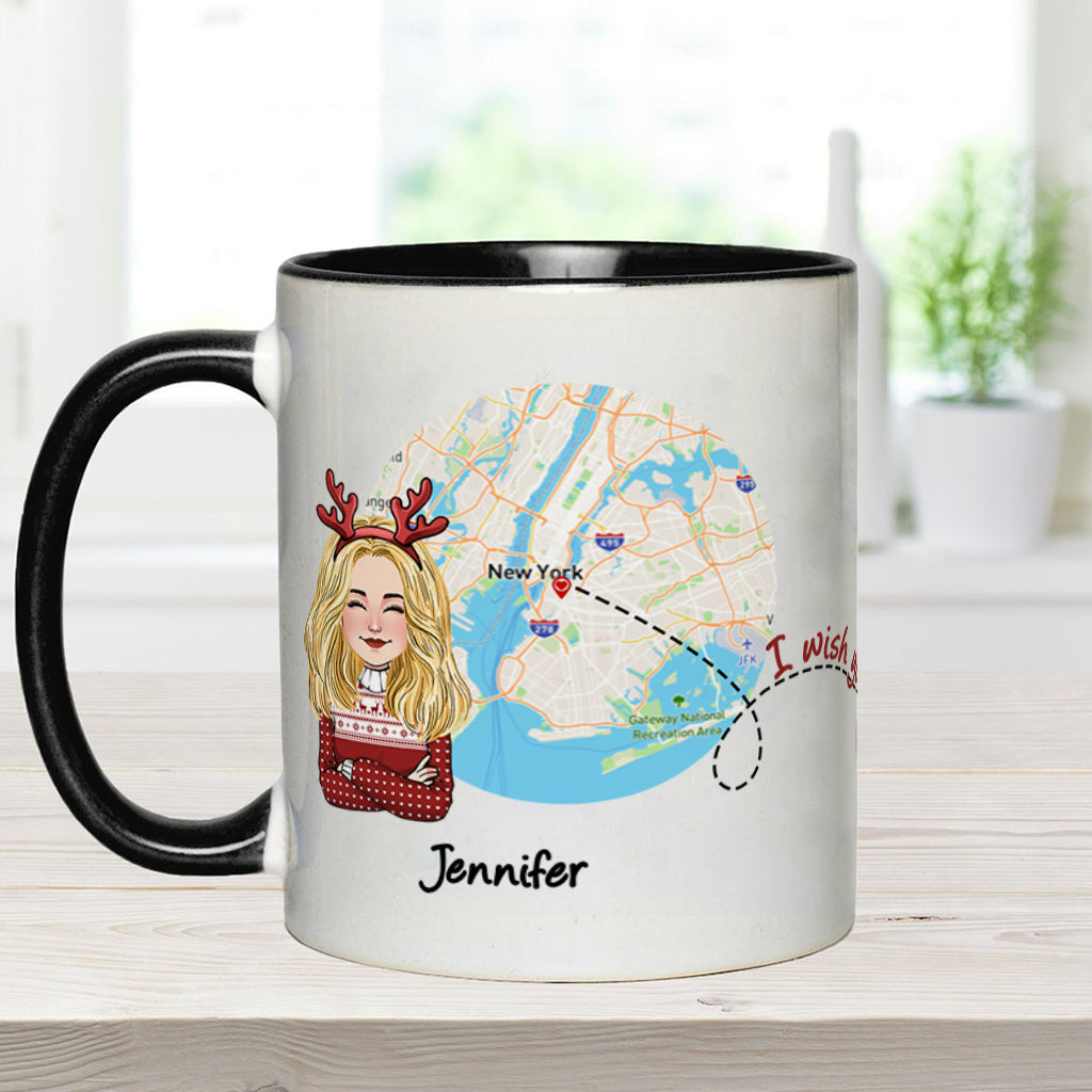 Mug personnalisé « J'aimerais que tu sois ma voisine » -