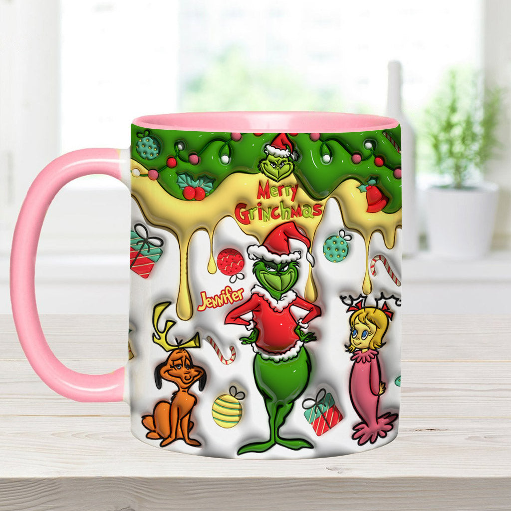Fröhliche Grinchmas - Personalisierter Stola-Weihnachtsbecher