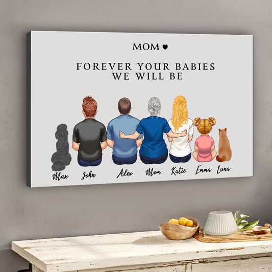 Für immer dein Baby – Personalisierte Leinwand und Poster für Mütter