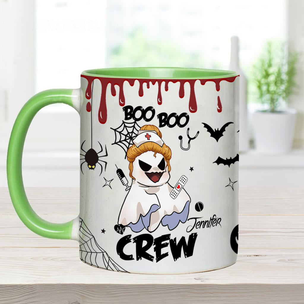 Boo Boo Crew – Personalisierte Tasse mit Krankenschwester-Motiv