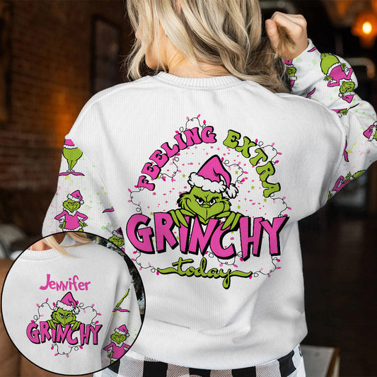 Besonders grinchig gestimmt - Personalisierte Stola, hässlicher Weihnachtspullover