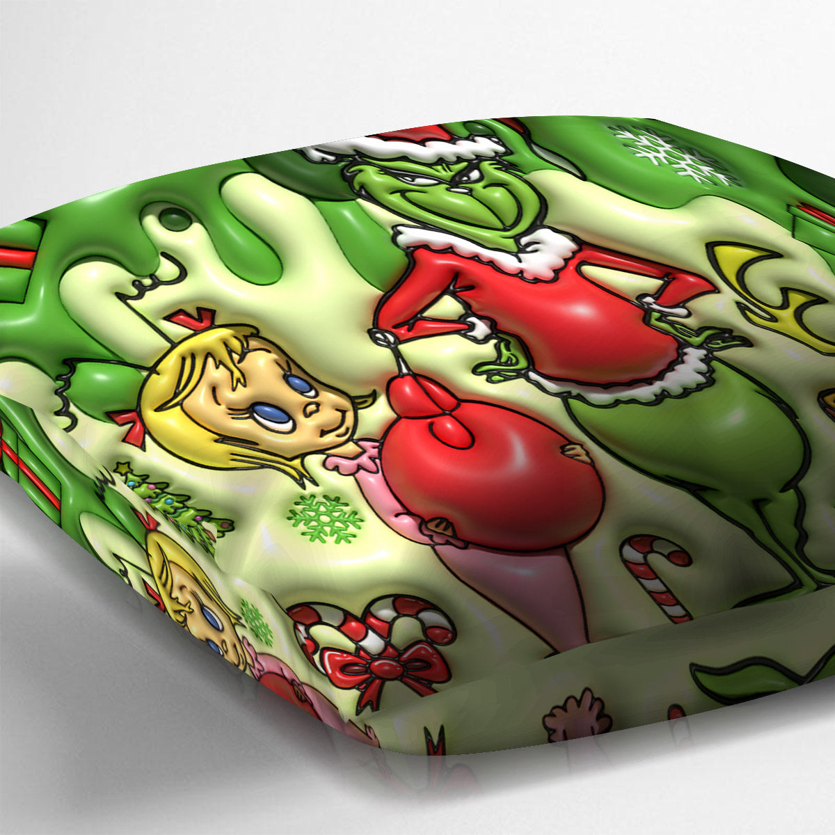 Merry Christmas - Personalized Stole Christmas Throw Pillow