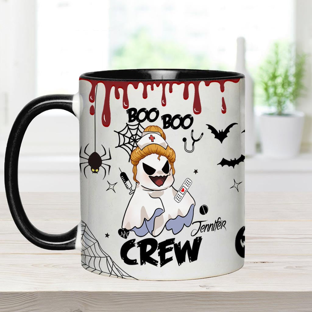 Boo Boo Crew – Personalisierte Tasse mit Krankenschwester-Motiv