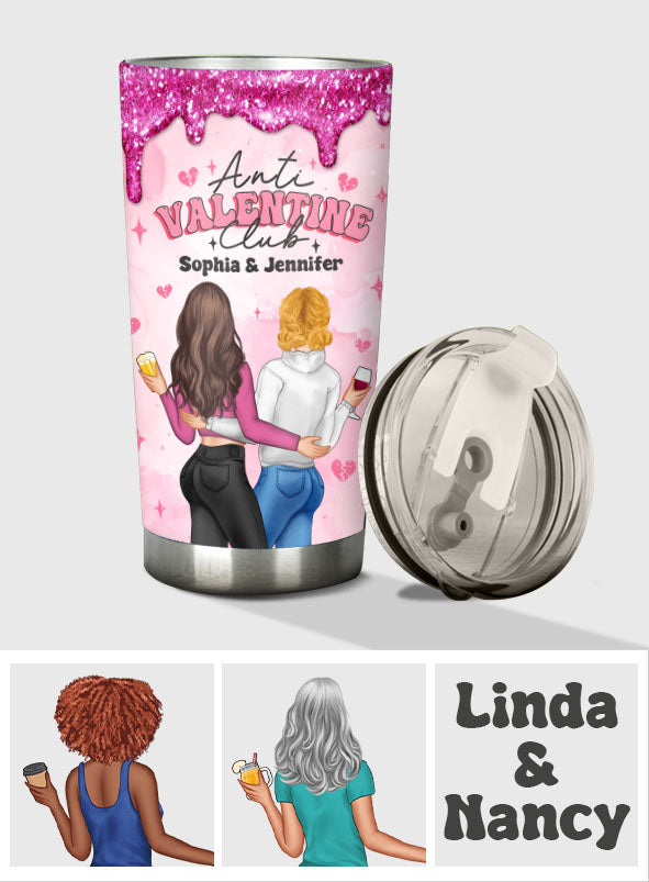 Anti Valentine Club - Personalized Bestie Tumbler