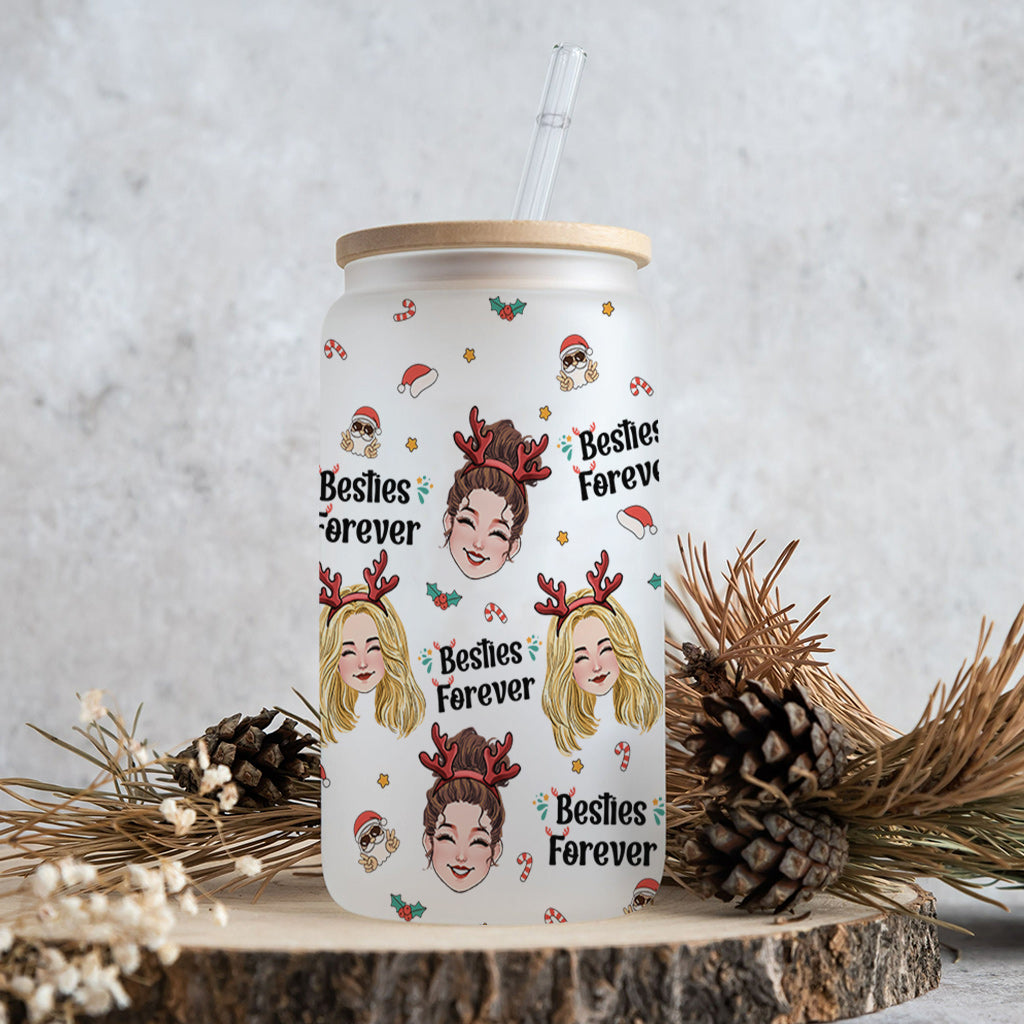 Meilleure amie pour toujours - Cadeau pour une amie - Verre à canette personnalisé