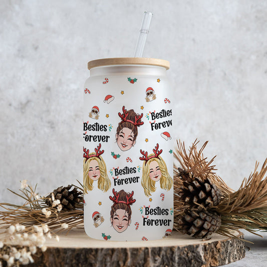 Bestie Forever - Gift for friend - Personalized Can Glass