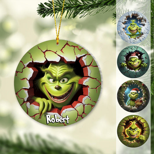 Fröhliche Grinchmas – Personalisierte Stola als Weihnachtsschmuck
