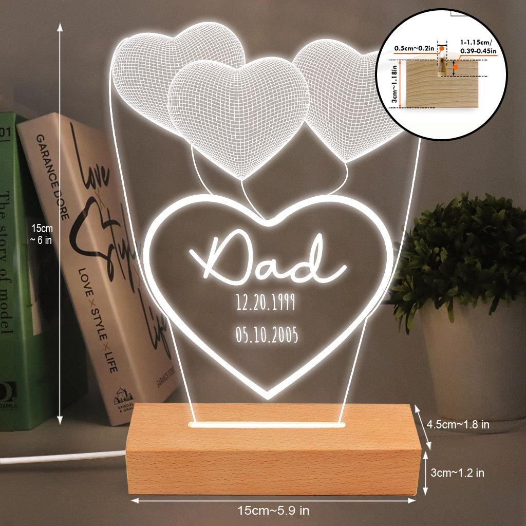 Ich liebe dich, Mama – Geschenk für Mama, Oma, Opa, Ehemann, Ehefrau, Papa – Personalisierte, geformte Leuchtplatte