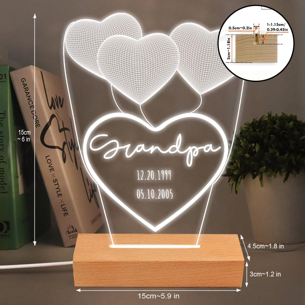 Ich liebe dich, Mama – Geschenk für Mama, Oma, Opa, Ehemann, Ehefrau, Papa – Personalisierte, geformte Leuchtplatte
