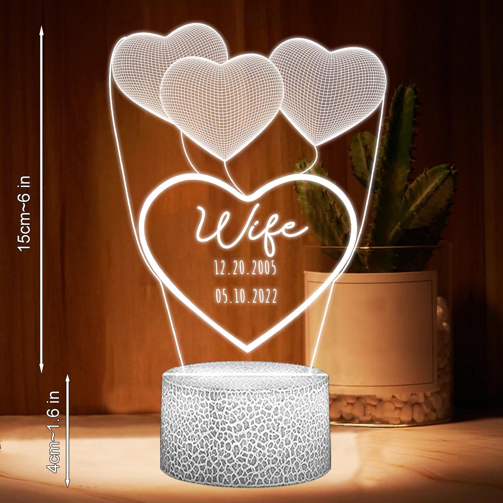 Je t'aime maman - Cadeau pour maman, grand-mère, grand-père, mari, femme, papa - Plaque lumineuse personnalisée